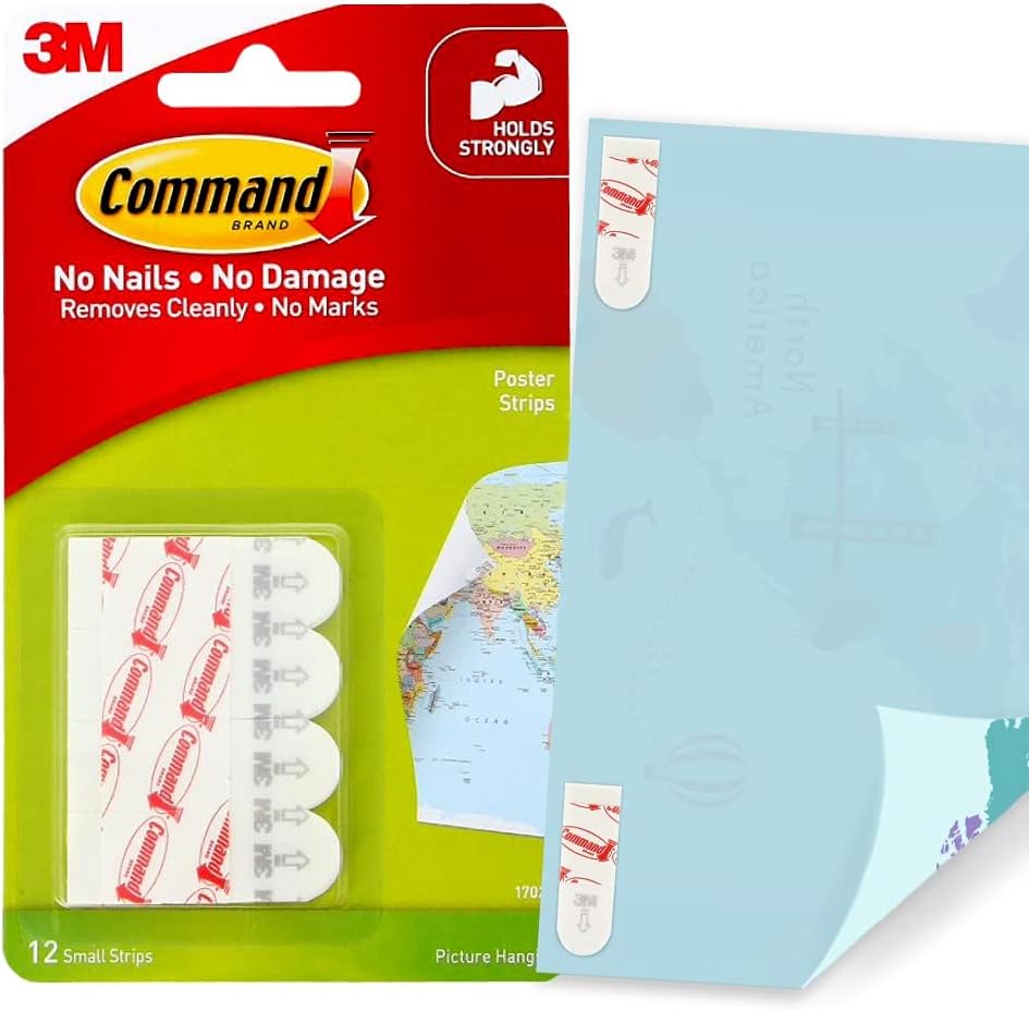 3M Command Small Picture Hanging 12 Strips3M Command051131659889Picture Hanging StripsPicture Hanging Strips
