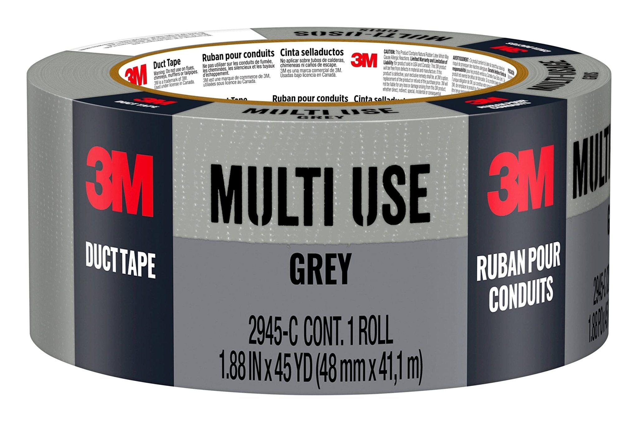 3M Multi - Use Duct Tape for Home and Shop, 1.88 in x 45 yd, 2945 - C, 1 Roll3M051131982017Duct TapeDuct Tape