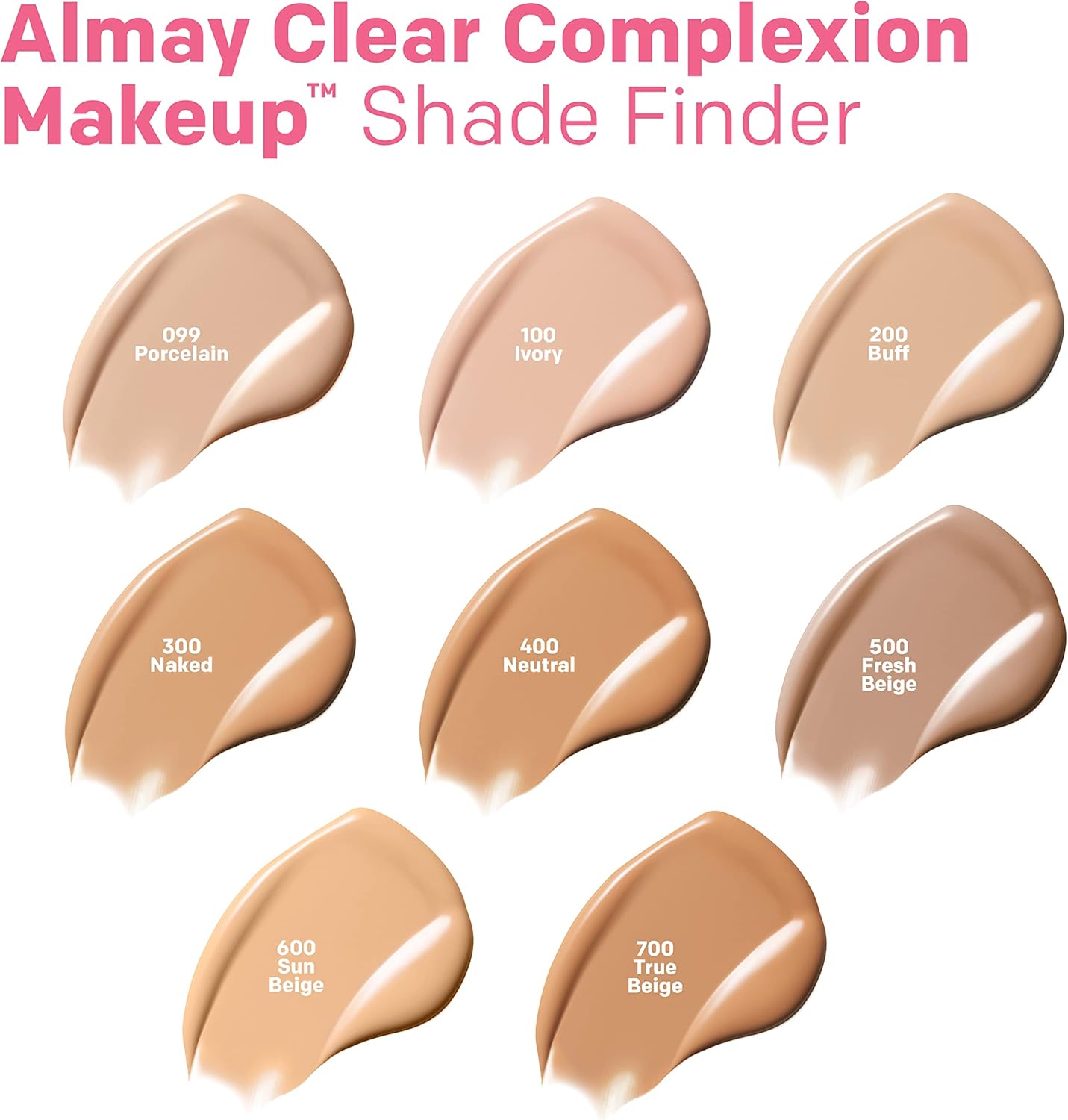 Almay Clear Complexion Acne Foundation Makeup with Salicylic Acid - Lightweight, Medium Coverage, Hypoallergenic, Fragrance - Free, for Sensitive Skin, 1 fl oz.Almay309970171636Acne FoundationAcne Foundation