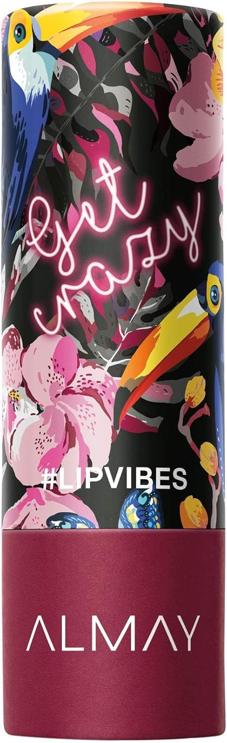 Almay Lip Vibes Lipstick with Vitamin E Oil & Shea Butter, Matte Finish, Hypoallergenic, 0.14 OzAlmay309978337034LipstickLipstick