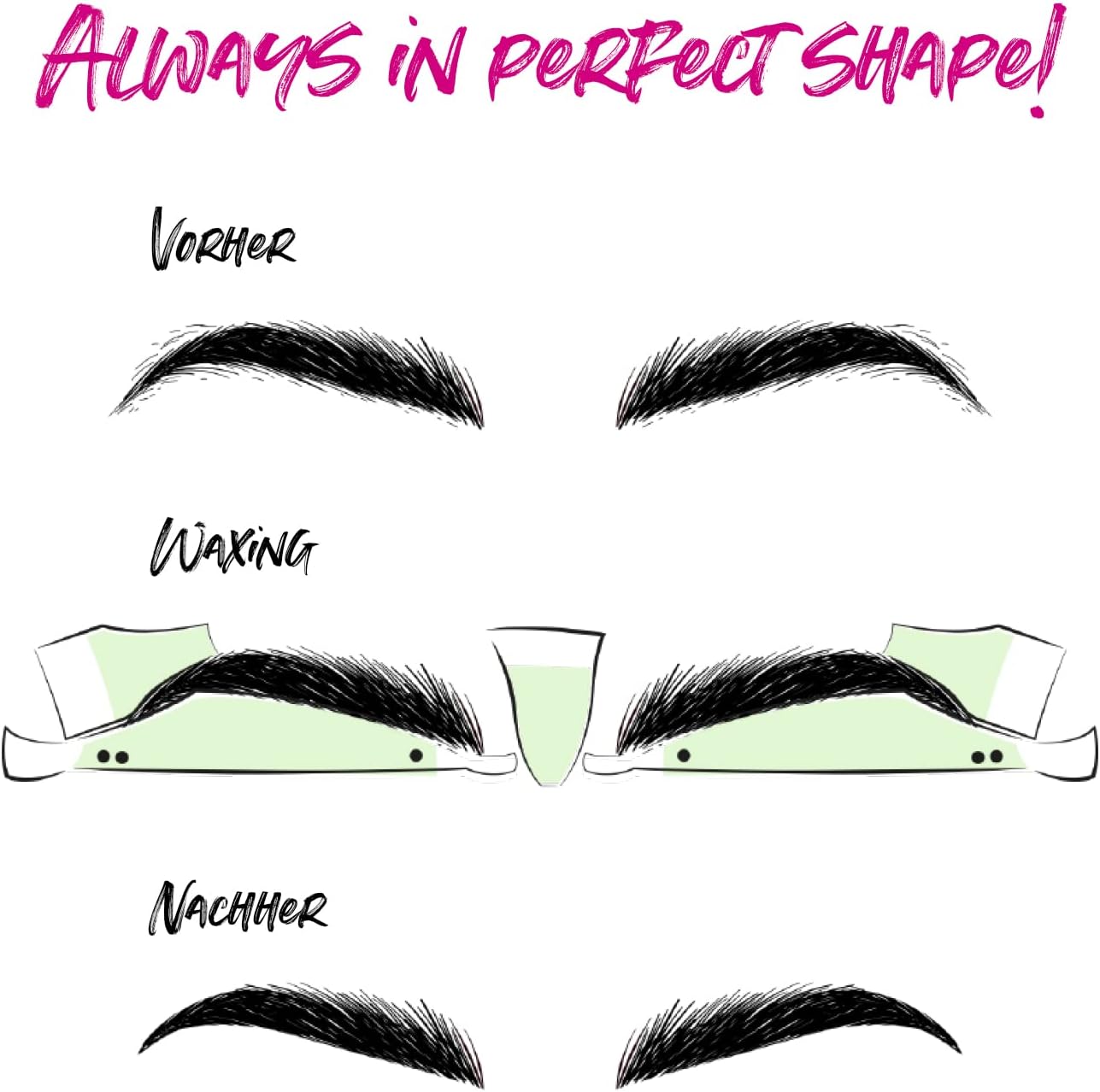 Andmetics Brow Wax Strips for Women EyebrowsAndmetics741187282734Wax StripsWax Strips