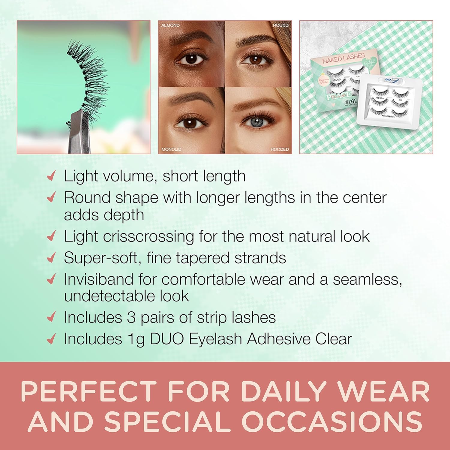 Ardell Professional Naked Lashes 420 - 3 - Pair Gift Set, Natural False EyelashesArdell Professional074764367259False LashesFalse Lashes