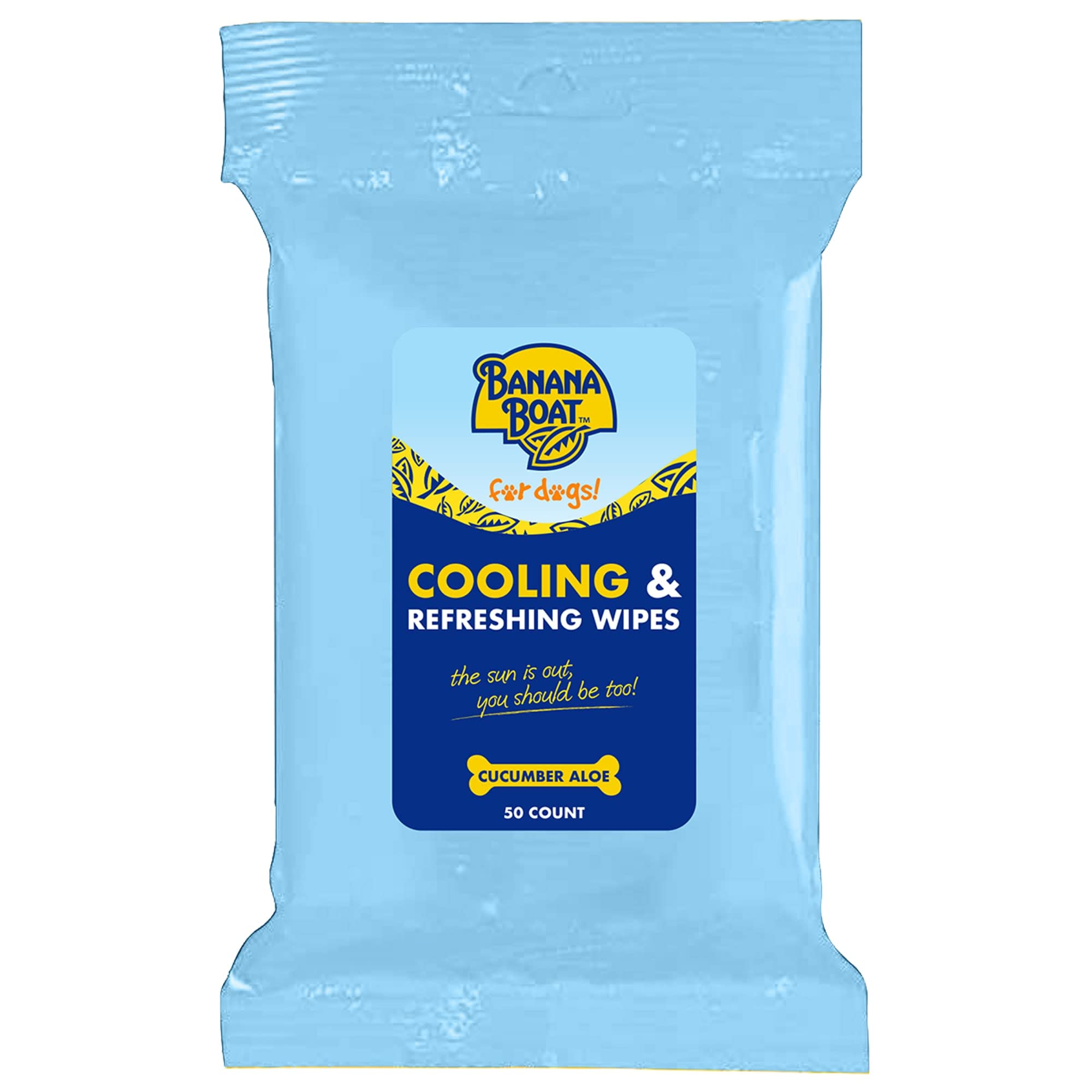 BANANA BOAT Cooling Sun Wipes for Dogs, Count of 50Banana Boat840038234608Pet WipesPet Wipes