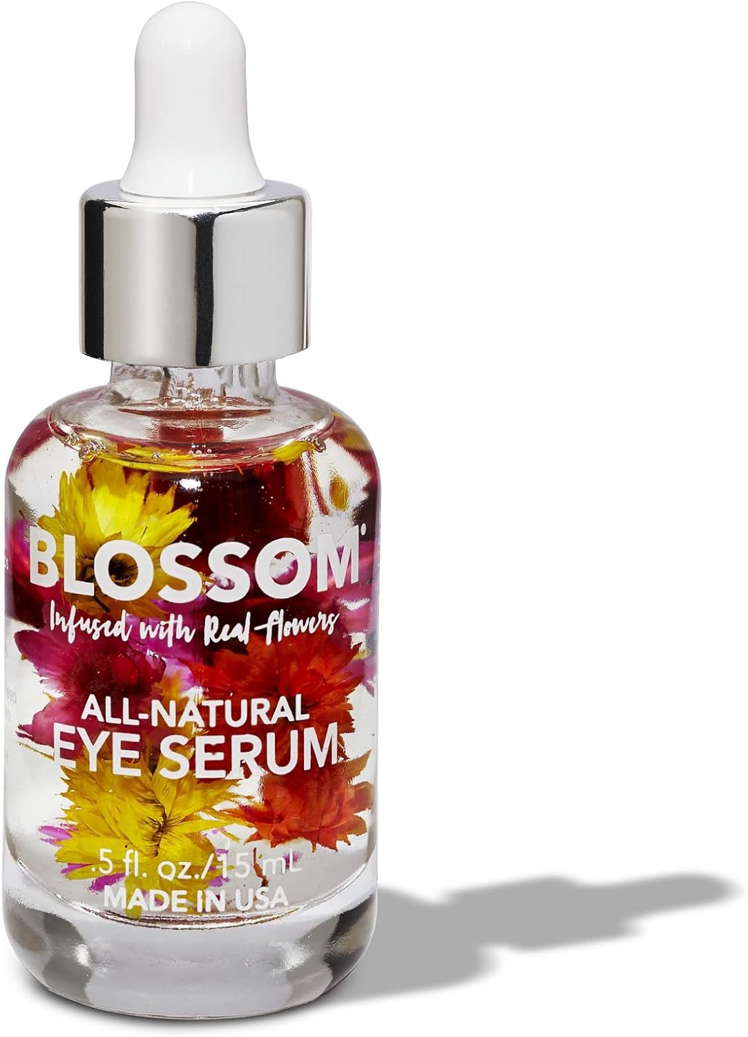 Blossom All Natural Eye Serum with Essential Oils, Organic Cruelty Free Moisturizing, Infused with Real Flowers, Made in USA, 0.5 fl. oz., Summer BreezeBlossom079556520119Eye SerumEye Serum