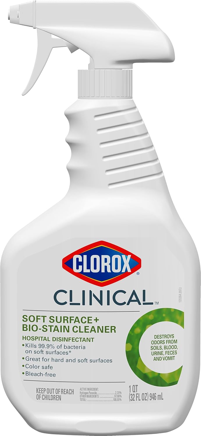 Clorox Clinical Soft Surface + Bio - Stain Cleaner Disinfectant - 32 fl OzClorox044600600857Disinfectant SprayDisinfectant Spray