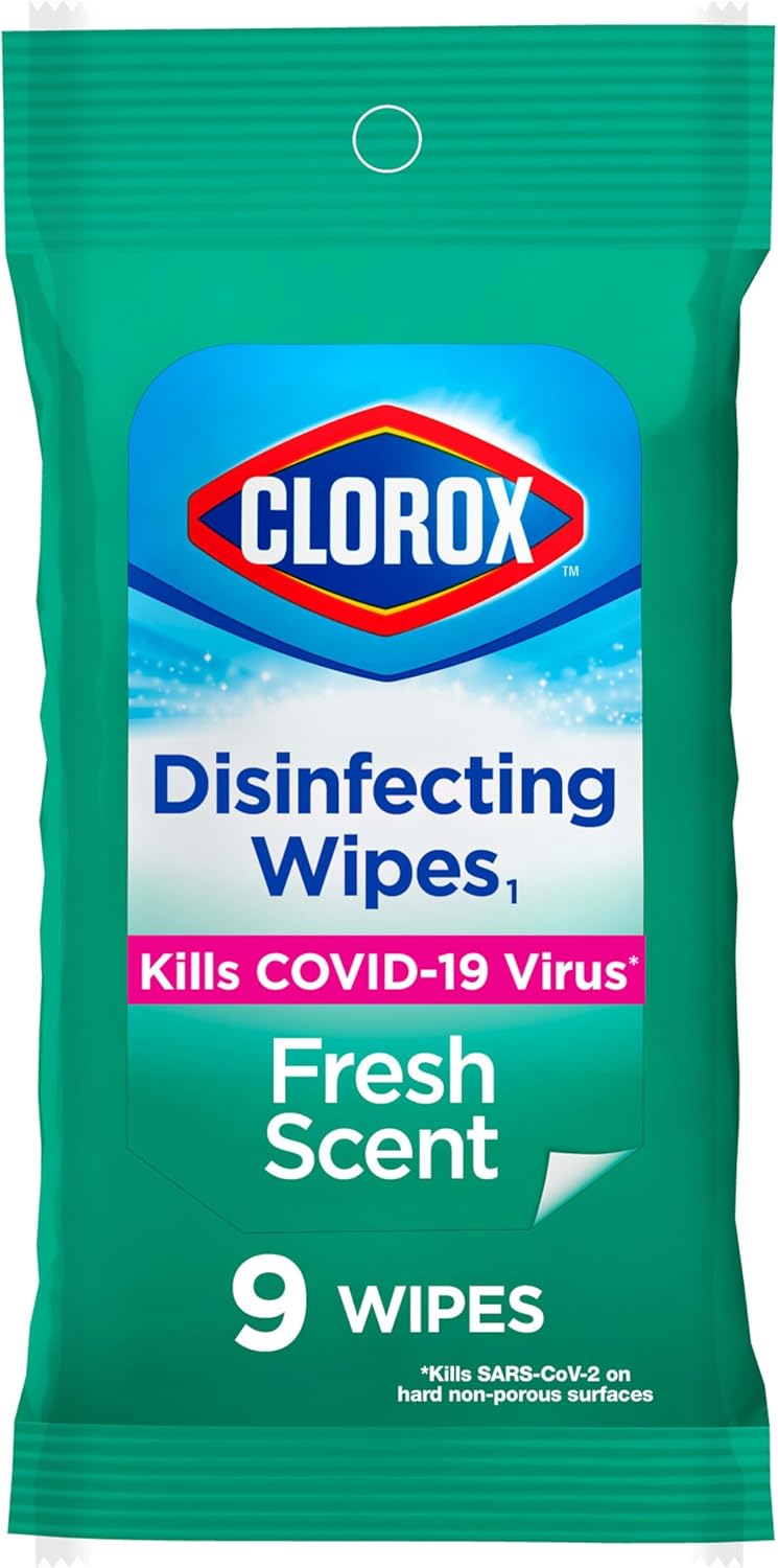 Clorox Disinfecting Wipes - To Go Fresh Scent, 9 countClorox044600016658Disinfecting WipesDisinfecting Wipes
