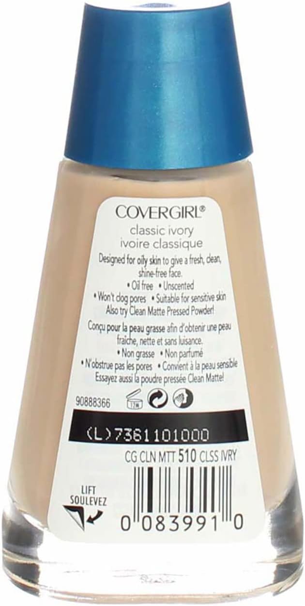 CoverGirl Clean Matte Liquid FoundationCoverGirl008100004058FoundationFoundation