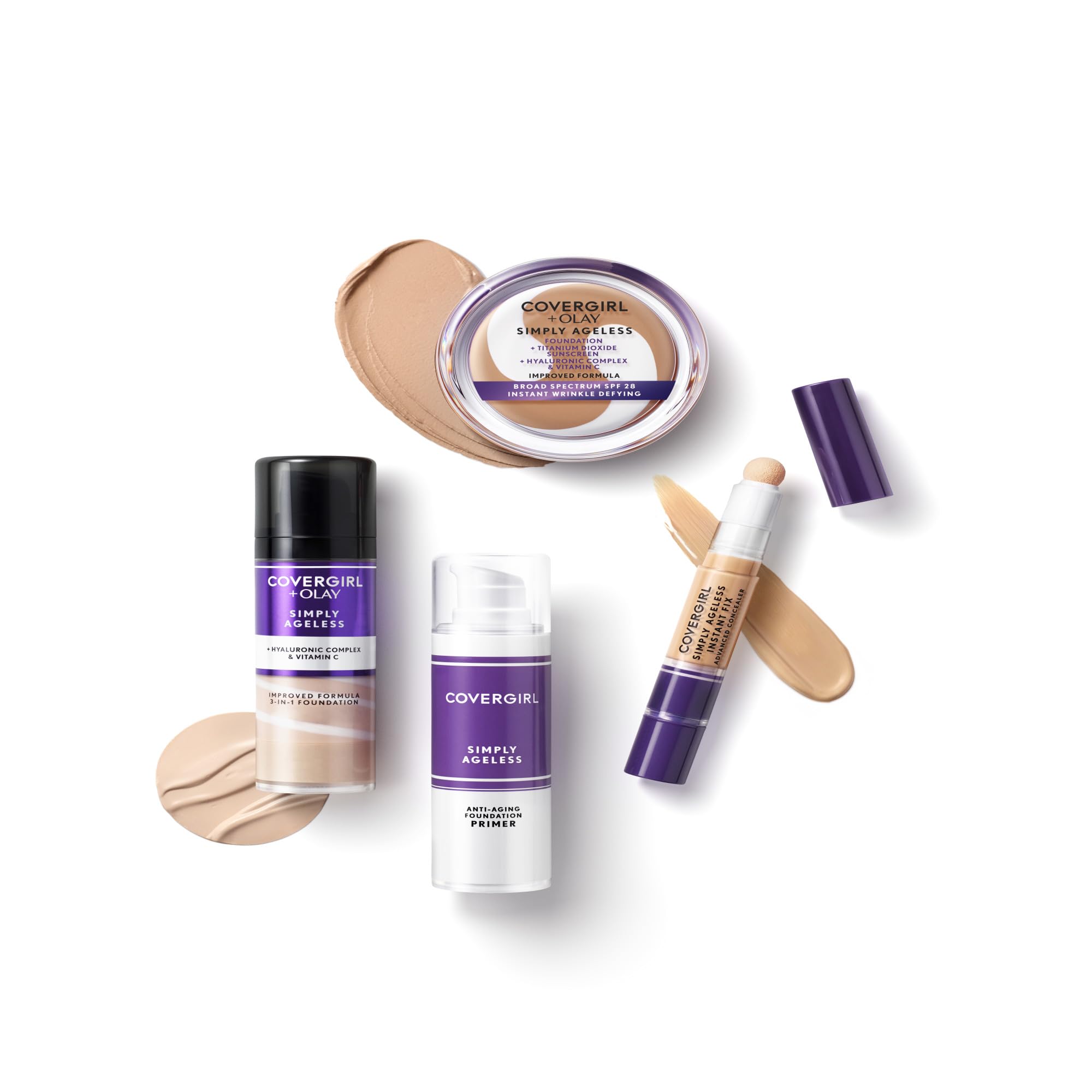 CoverGirl + Olay Simply Ageless 3 - in - 1 Liquid Foundation - 1 Fl OzCoverGirl008100100378FoundationFoundation
