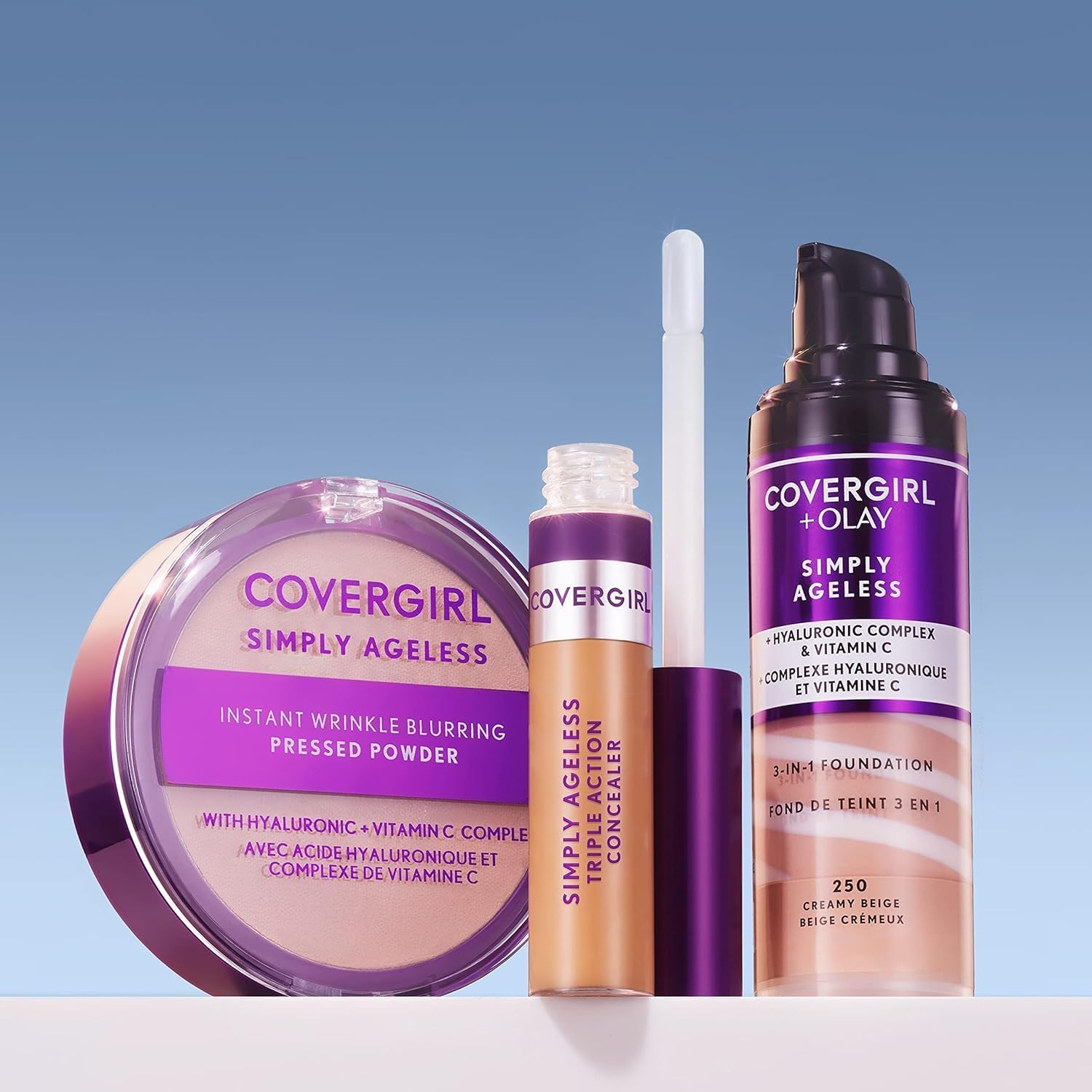 CoverGirl + Olay Simply Ageless 3 - in - 1 Liquid FoundationCoverGirl008100100361FoundationFoundation