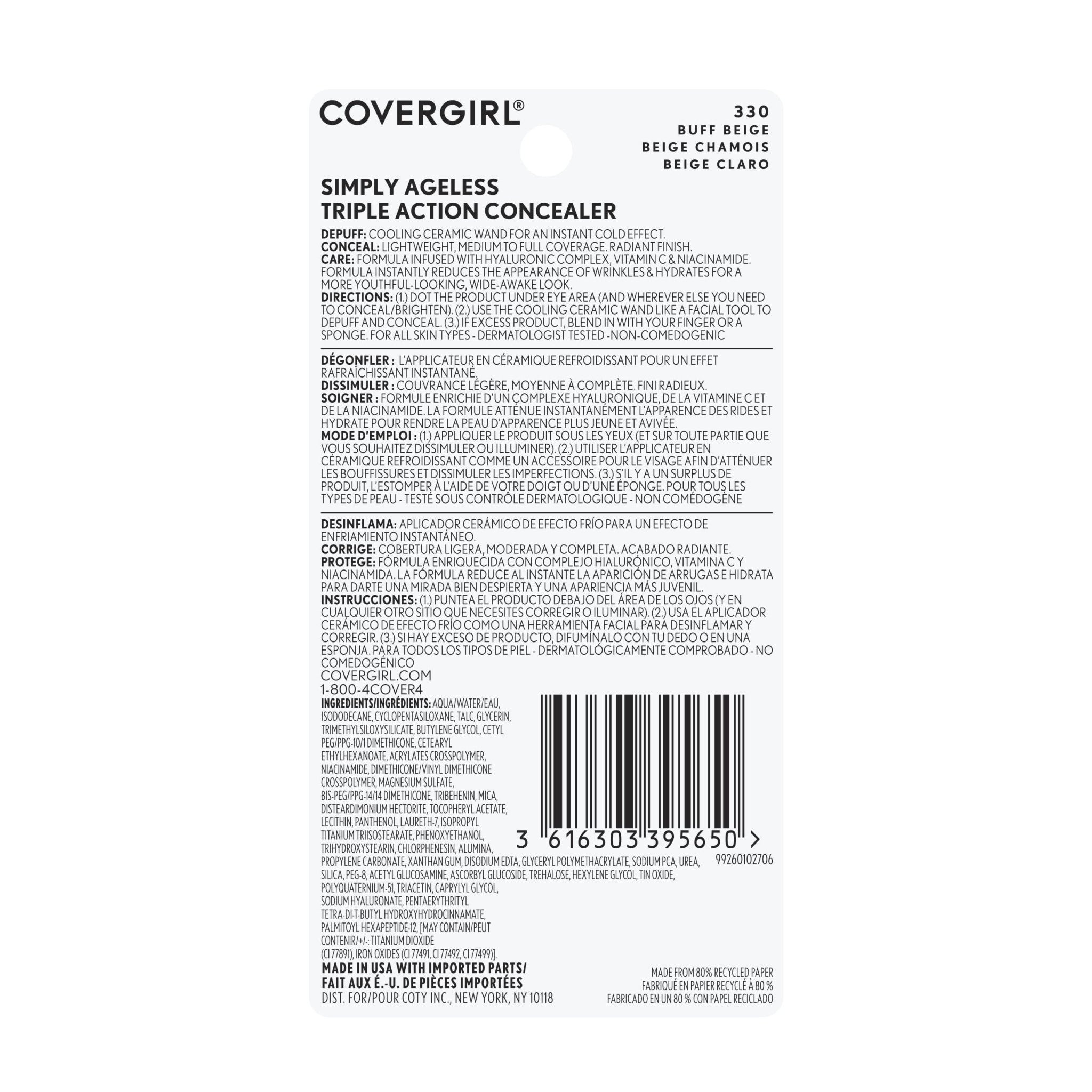 CoverGirl Simply Ageless Triple Action ConcealerCoverGirl3616303395681ConcealerConcealer