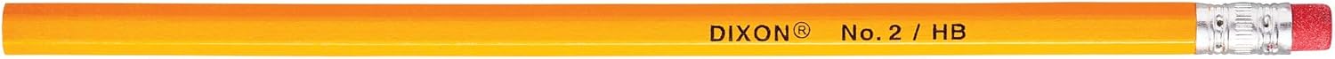 Dixon No. 2 Yellow Pencils, Wood - Cased, Black Core, 2 HB Soft - 12 CountDixon072067145086PencilPencil