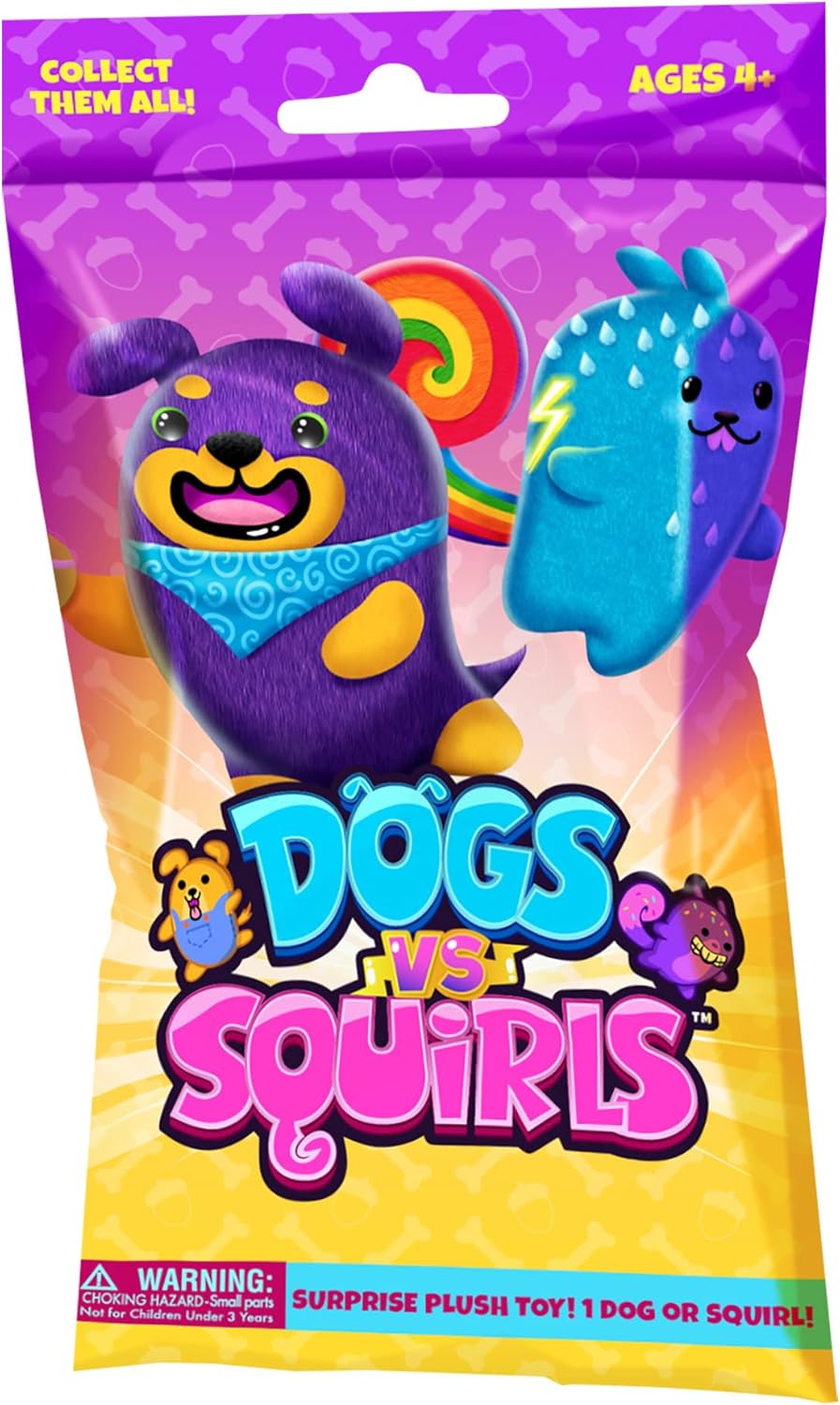 Dogs vs Squirls Cepia Plush Bean 4 - InchDogs vs Squirls810051822021Stuffed AnimalsStuffed Animals