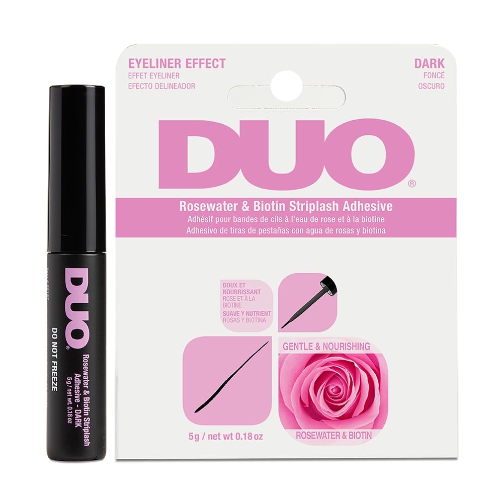 DUO Rosewater & Biotin Striplash Adhesive - DarkDuo073930621973Eyelashes AdhesivesEyelashes Adhesives