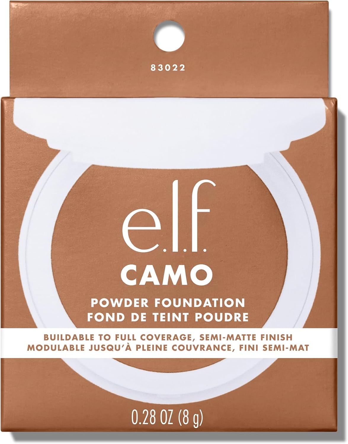 e.l.f. Camo Powder Foundation, Lightweight, Primer - Infused Buildable and Long - Lasting Medium - to - Full Coverage Foundatione.l.f.609332830134FoundationFoundation