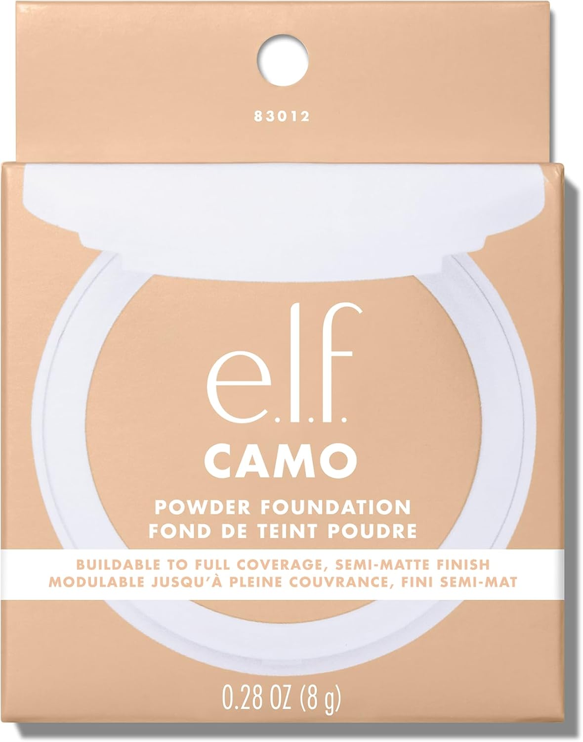e.l.f. Camo Powder Foundation, Lightweight, Primer - Infused Buildable and Long - Lasting Medium - to - Full Coverage Foundatione.l.f.609332830134FoundationFoundation