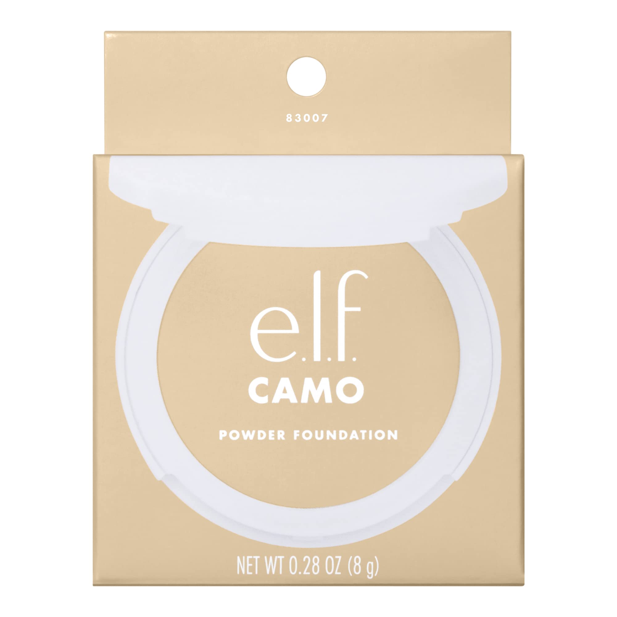 e.l.f. Camo Powder Foundation, Lightweight, Primer - Infused Buildable and Long - Lasting Medium - to - Full Coverage Foundatione.l.f.609332830134FoundationFoundation
