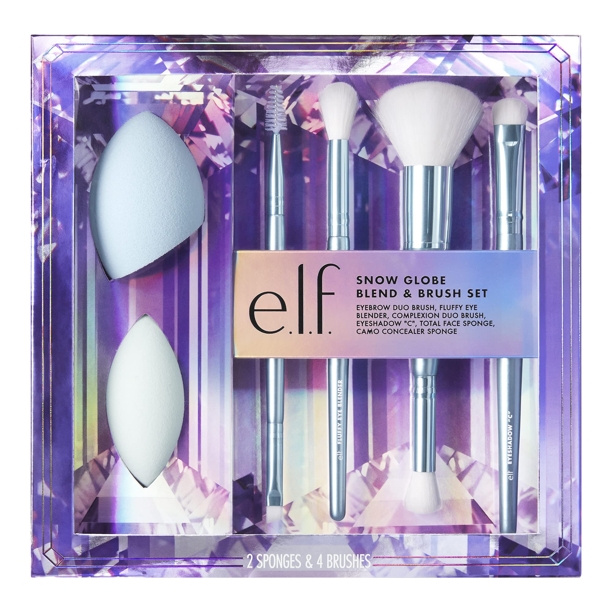 e.l.f. Elf, Snow Globe Blend & Brush Sete.l.f.609332709829Makeup Brush and Sponge SetMakeup Brush and Sponge Set