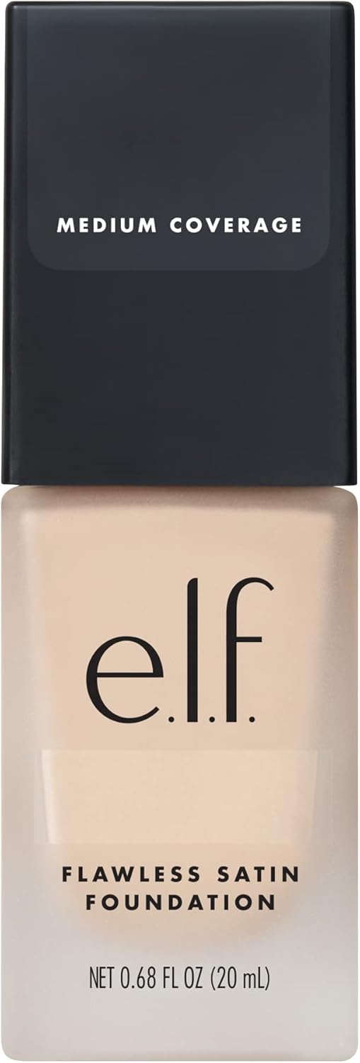 e.l.f. Flawless Satin Finish Foundation, Lightweight, Oil - free formula, Semi - Matte, SPF 15, All - Day Weare.l.f.609332813724FoundationFoundation