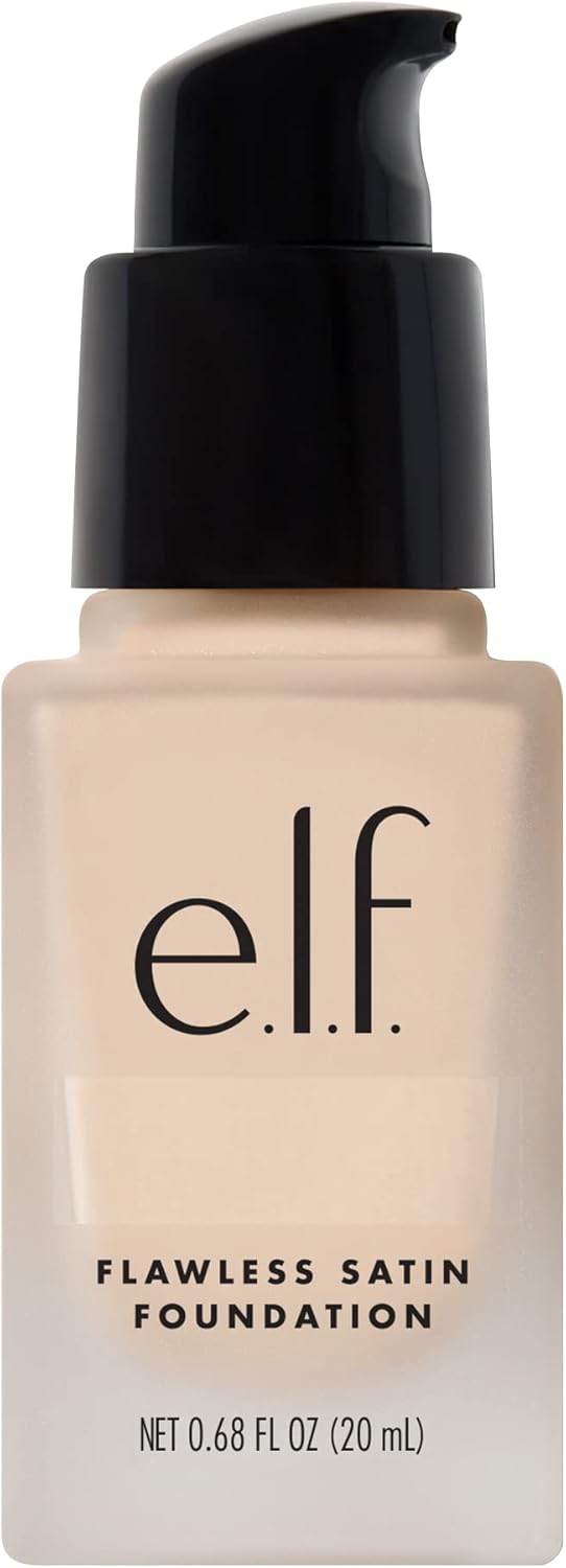 e.l.f. Flawless Satin Finish Foundation, Lightweight, Oil - free formula, Semi - Matte, SPF 15, All - Day Weare.l.f.609332831131FoundationFoundation