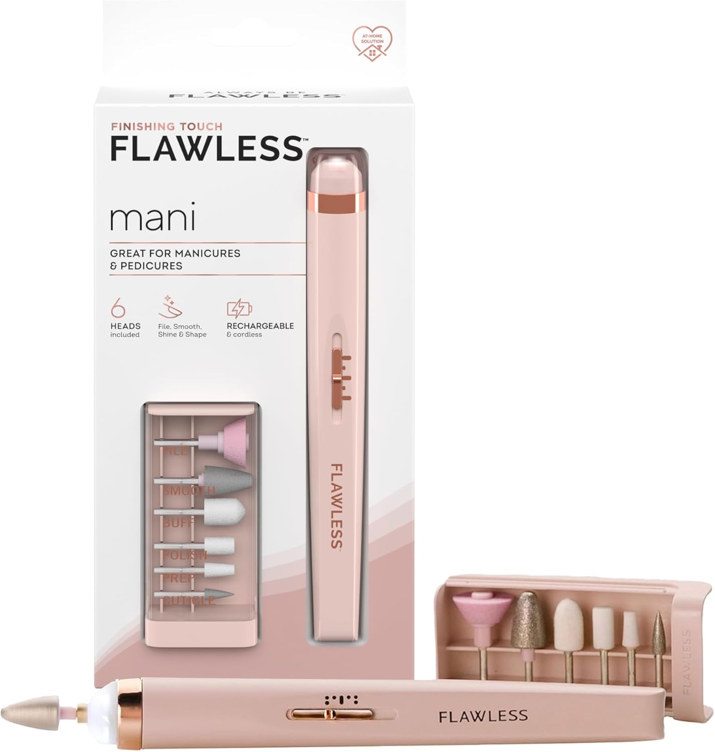 Finishing Touch Flawless Mani - Salon Nails Kit, Electronic Nail File and Full Manicure and Pedicure ToolFinishing Touch754502046034Manicure and Pedicure SetManicure and Pedicure Set