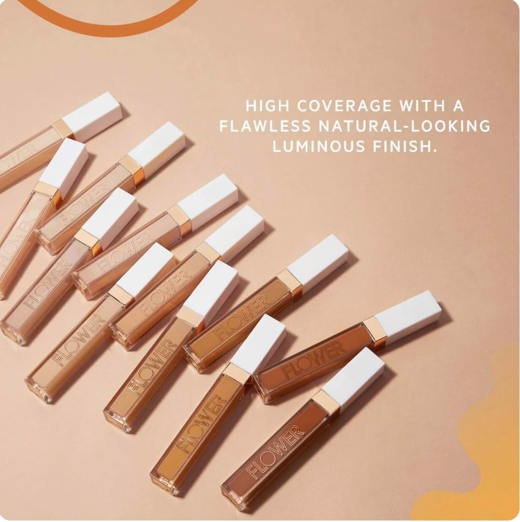 FLOWER BEAUTY By Drew Barrymore Light Illusion Full Coverage Concealer - Diffuse Dark Under Eye Circles, Blurs Blemishes, Weightless Formula, Crease Proof MakeupFLOWER BEAUTY840797138018ConcealerConcealer