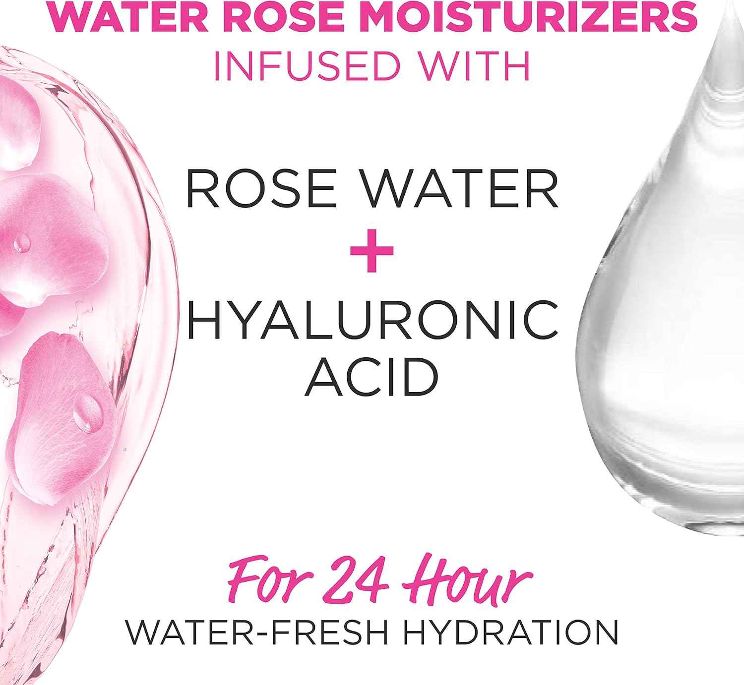 Garnier SkinActive 24H Moisture Cream with Rose Water and Hyaluronic Acid, Face Moisturizer - 48gGarnier603084571253Face MoisturizersFace Moisturizers