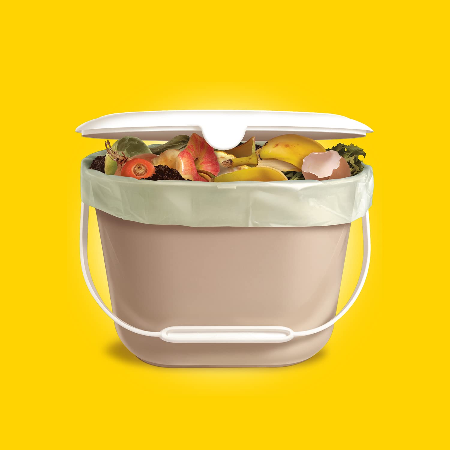 Glad Kitchen Compost trash Bags - Febreze Fresh Lemon, Small 10 L - 20 CountGlad885865741202Garbage BagGarbage Bag