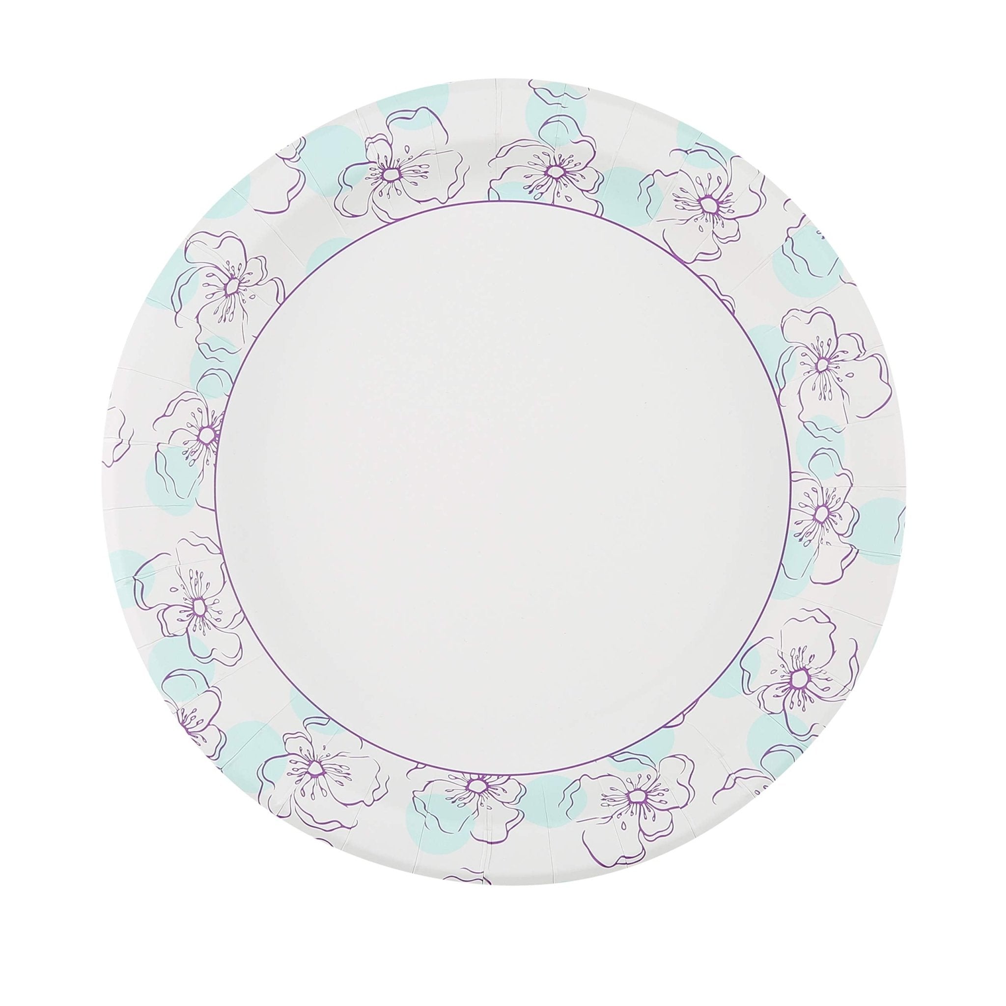 Glad Round Disposable Paper Plates for All Occasions - Soak Proof, Cut Proof, Microwaveable Heavy Duty Disposable Plates - 10" Diameter, 50 countGlad742797779782Disposable PlatesDisposable Plates