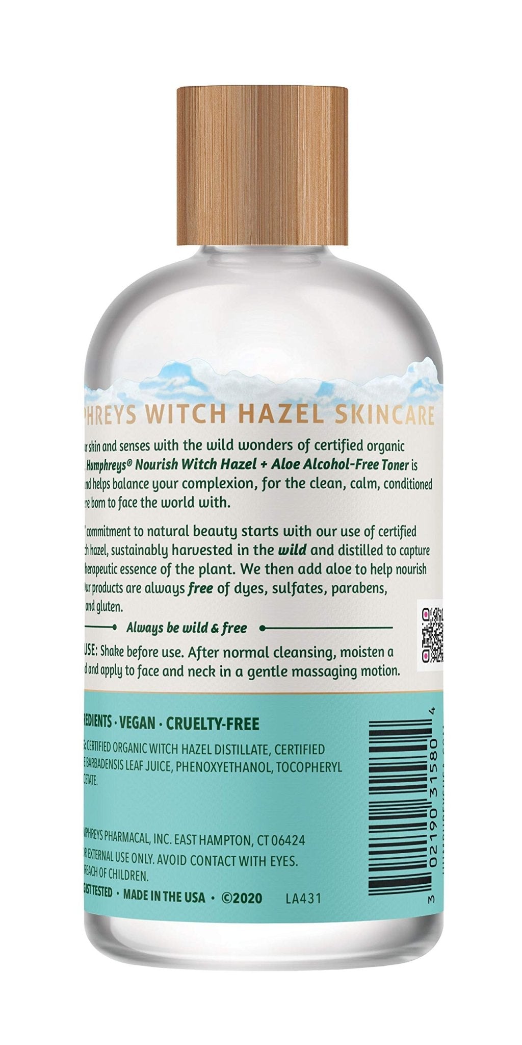 Humphreys Witch Hazel nourishing Toner with Aloe & Vitamin E - 236 mlHumphreys302190315804Face TonerFace Toner