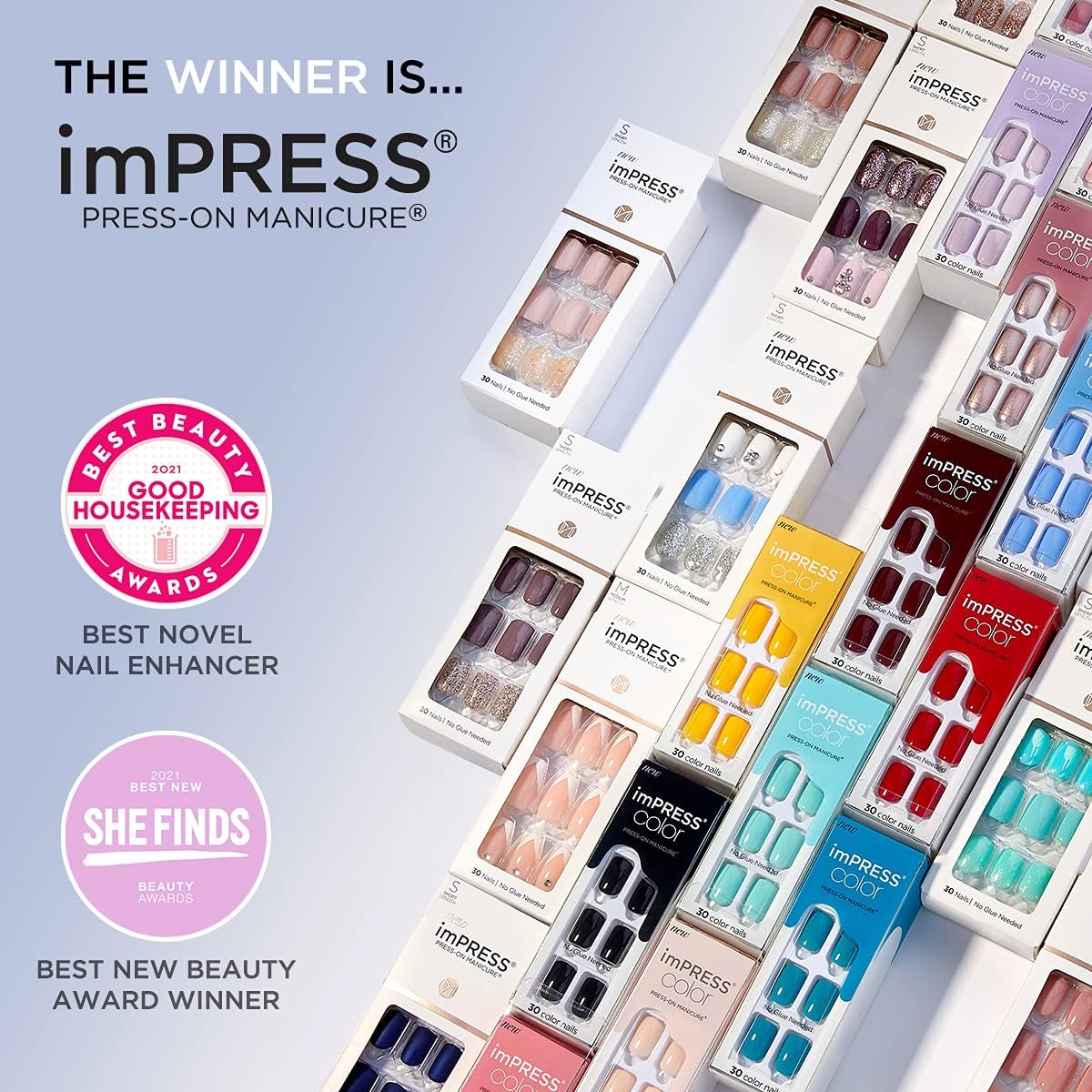 imPRESS KISS Limited Edition LoveShackFancy x Press - On Manicure, Includes Prep Pad, Mini Nail File, Cuticle Stick - 30 NailsimPRESS KISS731509888973Press On NailsPress On Nails