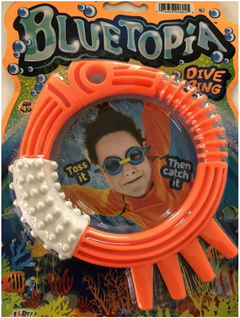 Ja - Ru Blue Topia Dive Rings, Green - Orange - BlueJA - RU075656008045Beach ToyBeach Toy