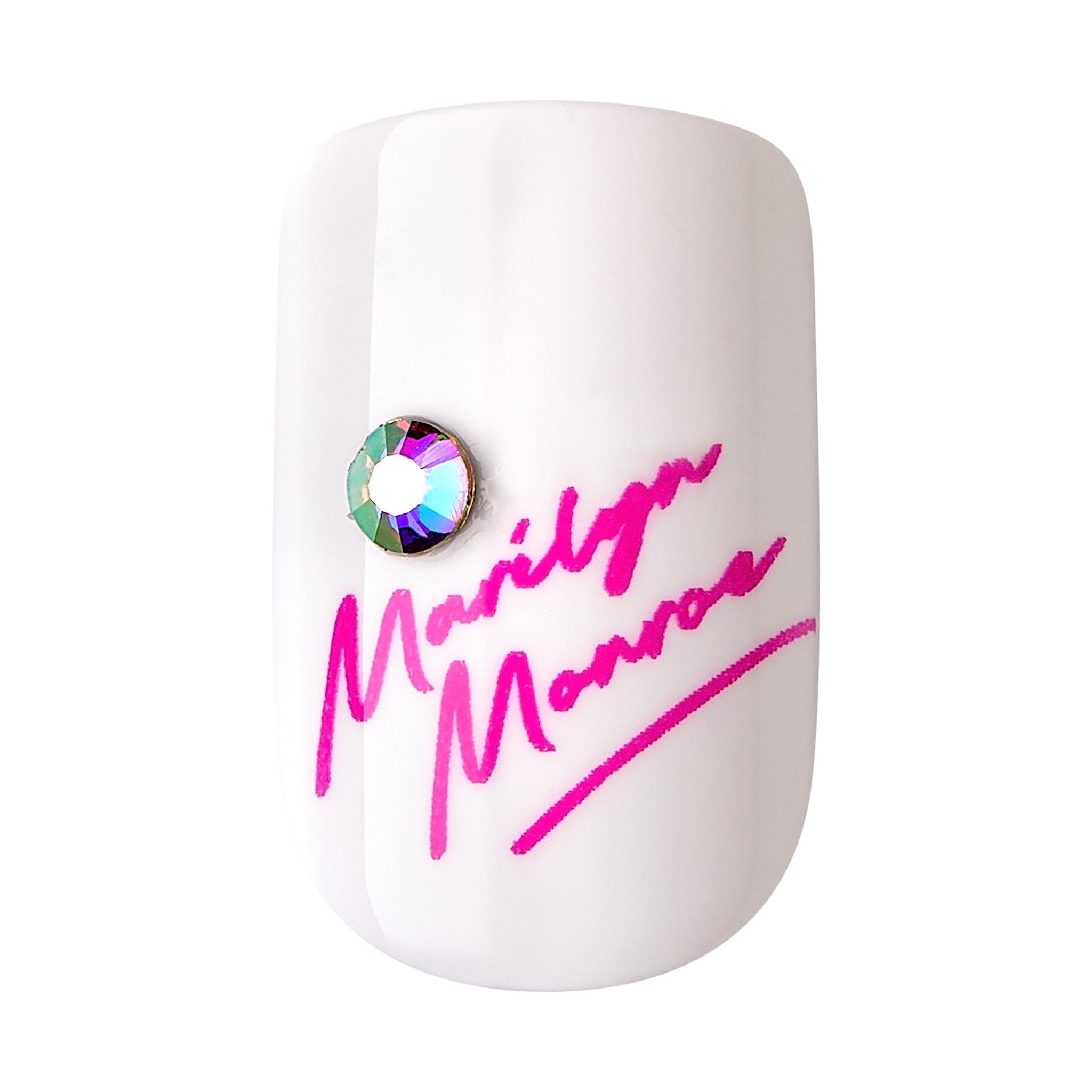 KISS Marilyn Monroe x Limited Edition Glue - On Nails with Mini Nail File, Wooden Manicure Stick - 28 Fake Nails - SKiss731509912937Glue On NailsGlue On Nails