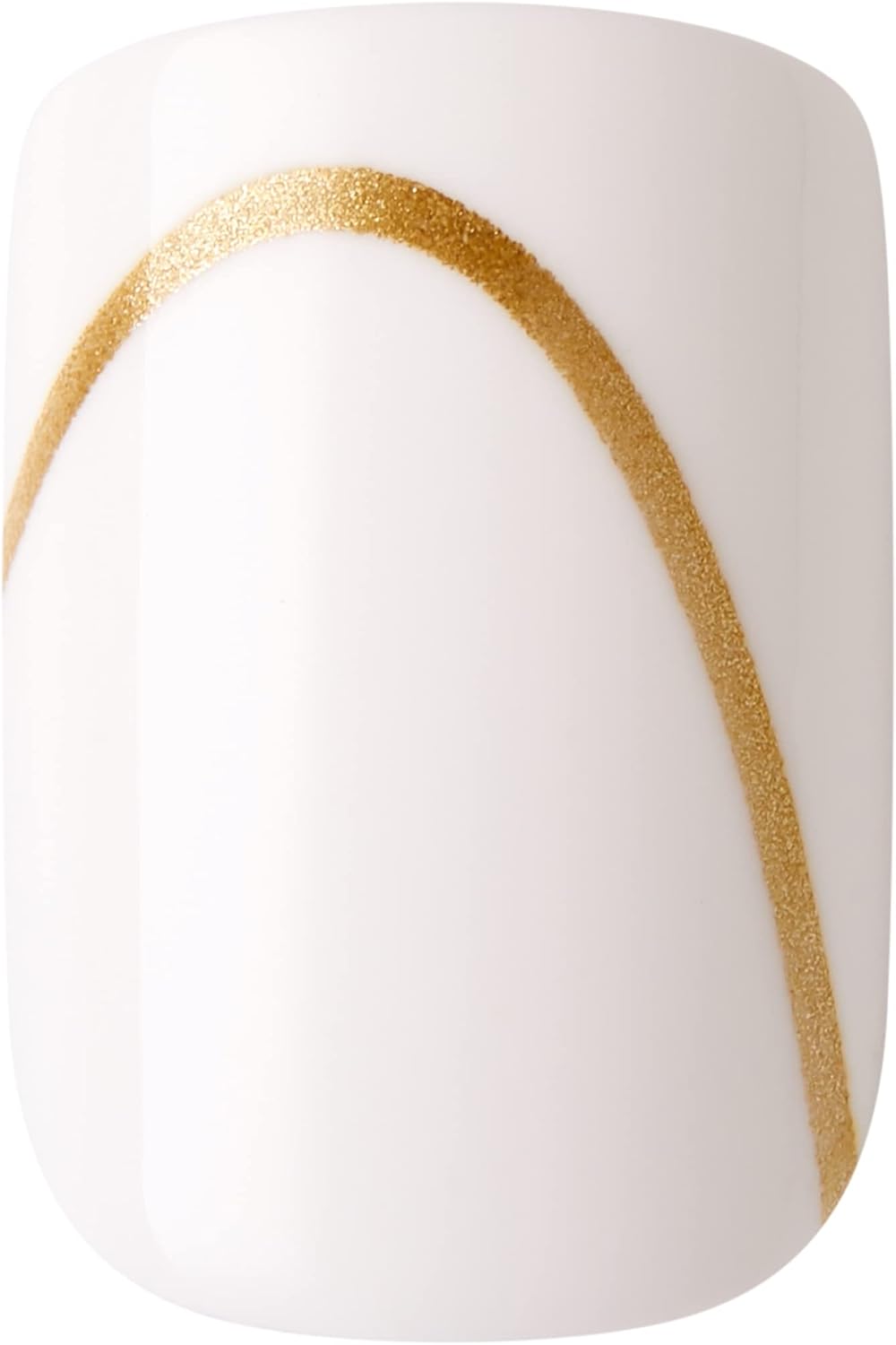 KISS Voguish Fantasy Press On Nails, 2g glue, 1 Manicure Stick, 1 Mini File - Glam and Glow - White - Short Size - 28 NailsKiss731509883091Press On NailsPress On Nails