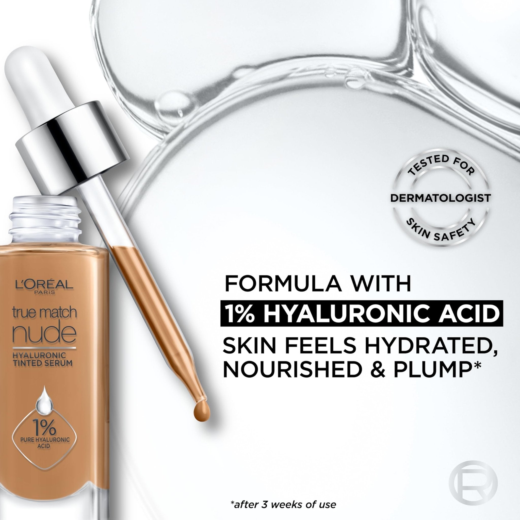 L’Oréal Paris True Match Nude Hyaluronic Tinted Serum Foundation with 1% Hyaluronic acid - 30 mlL’Oréal Paris071249635971FoundationFoundation