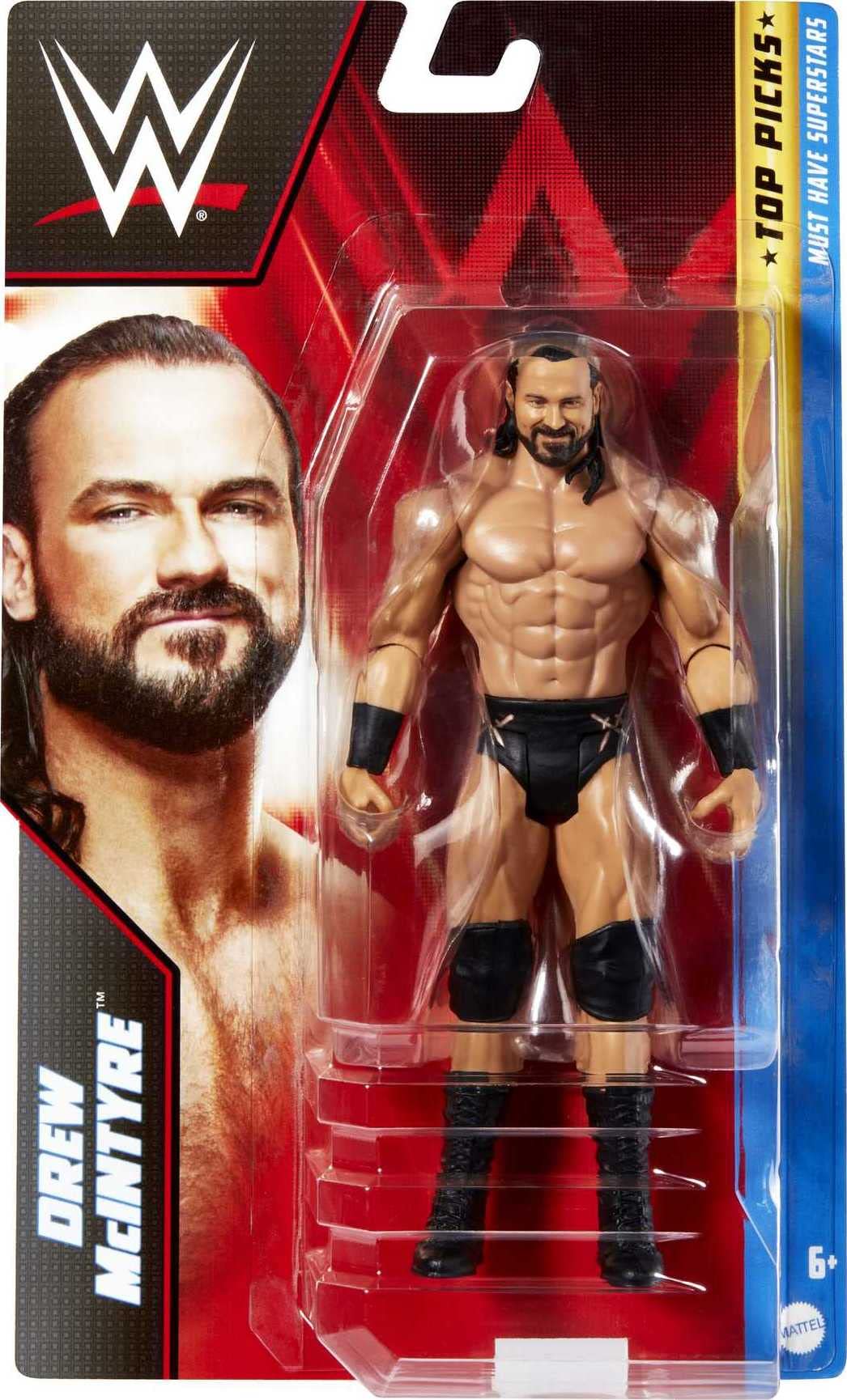Mattel WWE Top Picks must have Superstars Action Figure, Collectible with 10 Points of Articulation & Life - like Detail, 6 - inch - Drew McIntyreMattelAction FiguresAction Figures