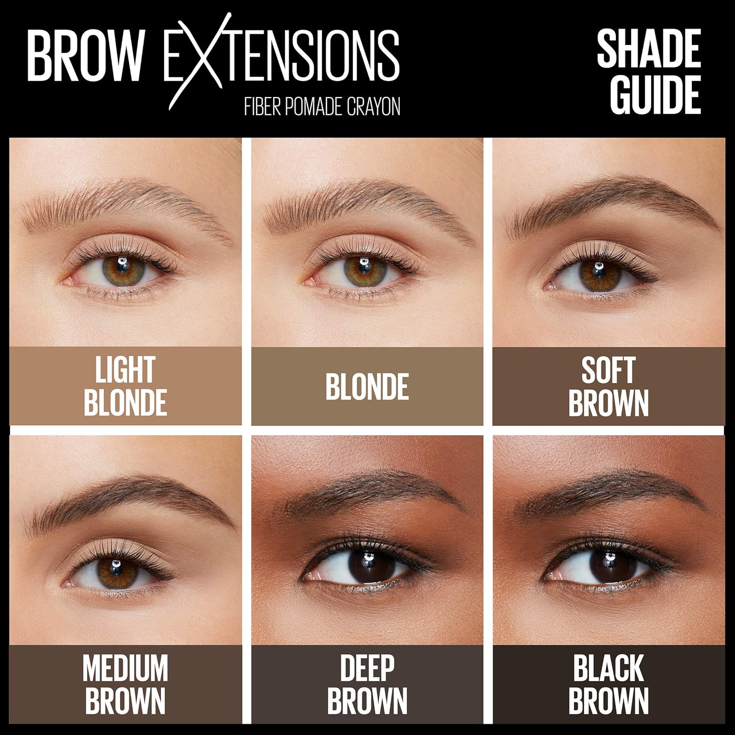 Maybelline New York Brow Extensions Fiber Pomade Crayon Eyebrow MakeupMAYBELLINE041554584059Eyebrow ColorEyebrow Color