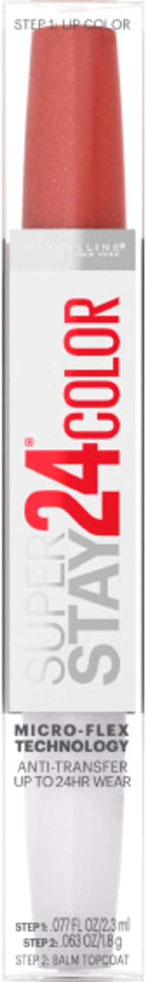 Maybelline New York Super Stay 24, 2 - Step Liquid Lipstick Makeup, Long Lasting Highly Pigmented Color with Moisturizing BalmMAYBELLINE041554558876LipstickLipstick