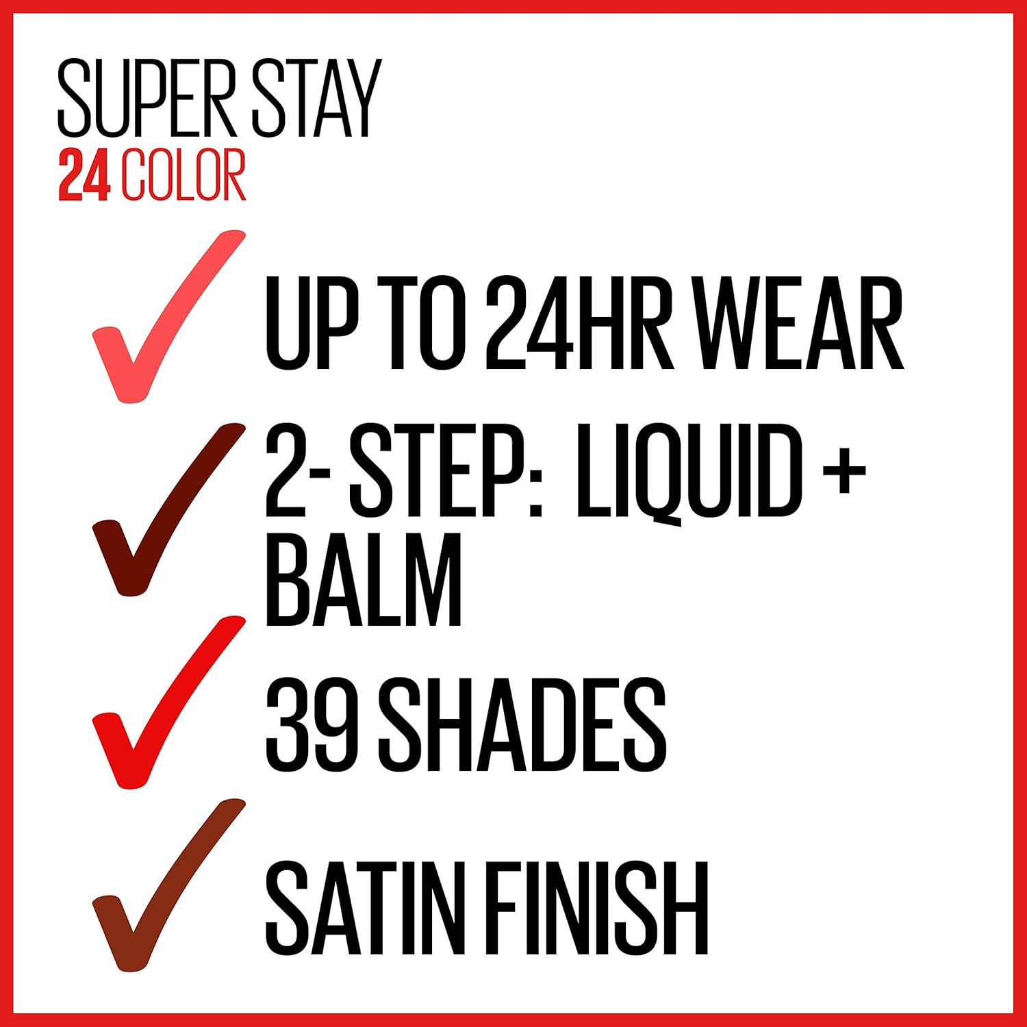 Maybelline New York Super Stay 24, 2 - Step Liquid Lipstick Makeup, Long Lasting Highly Pigmented Color with Moisturizing BalmMAYBELLINE041554558890LipstickLipstick