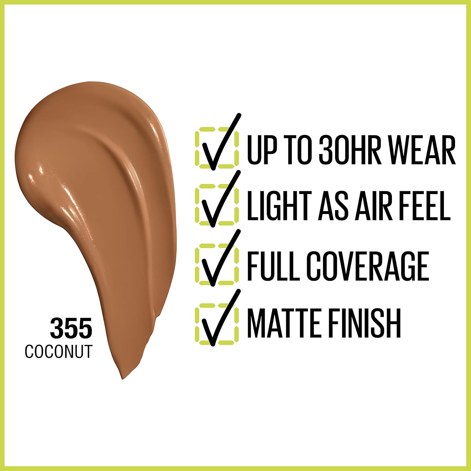 Maybelline Super Stay Full Coverage Liquid Foundation Active Wear Makeup, Up to 30Hr Wear, Transfer, Sweat & Water Resistant, Matte FinishMAYBELLINE041554541519FoundationFoundation