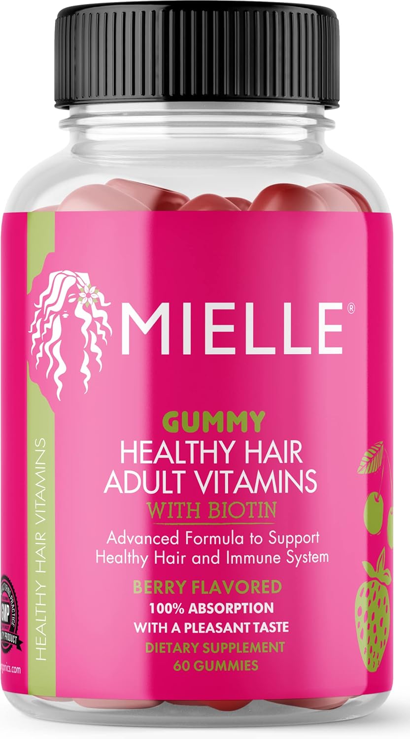 Mielle Organics Adult Healthy Hair Formula Gummy Vitamins with Biotin, 60 CountMielle Organics854102006510Hair Formula Gummy VitaminsHair Formula Gummy Vitamins