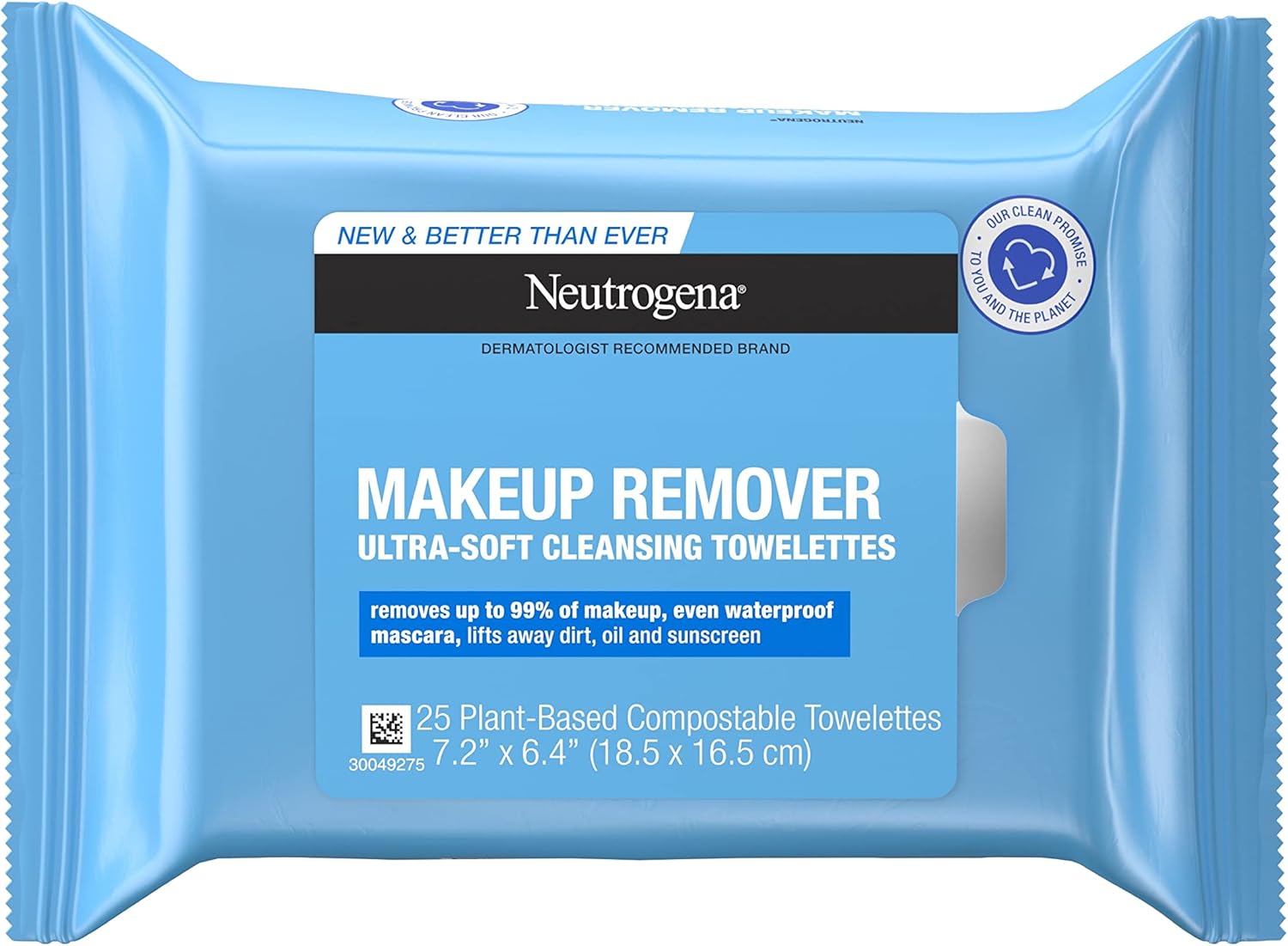 Neutrogena Makeup Remover Facial Ultra Soft Cleansing Towelettes, Daily Face Wipes to Remove Dirt, Oil, Makeup & Waterproof Mascara, Gentle, Alcohol - Free, 25 ctNeutrogena070501051054cleanser wipescleanser wipes