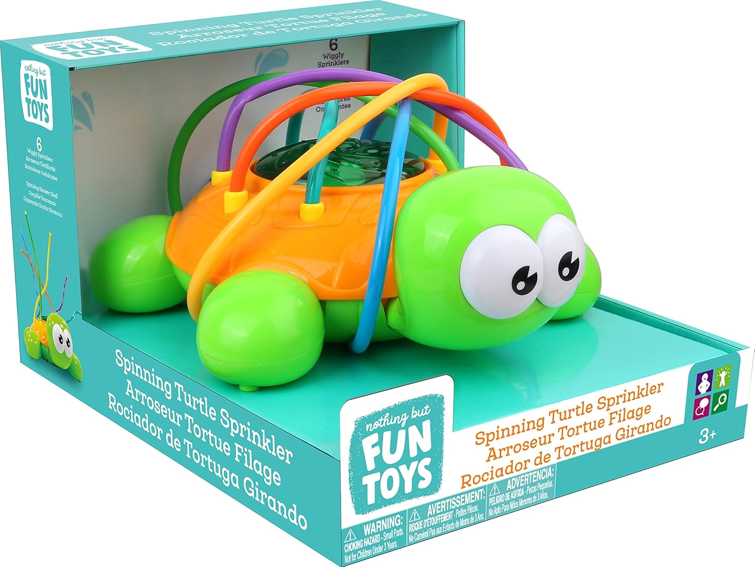 Nothing But Fun Toys Spinning Turtle Sprinkler Designed for Children Ages 3+ YearsNothing But Fun Toys842446107147Water playWater play