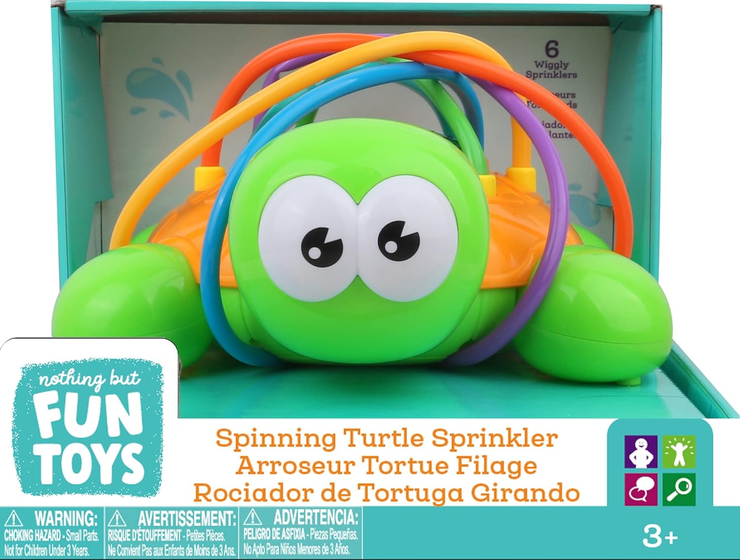 Nothing But Fun Toys Spinning Turtle Sprinkler Designed for Children Ages 3+ YearsNothing But Fun Toys842446107147Water playWater play