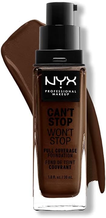 NYX PROFESSIONAL MAKEUP Can'T Stop Won'T Stop Foundation, 24H Full Coverage Matte FinishNYX PROFESSIONAL MAKEUP800897181284FoundationFoundation