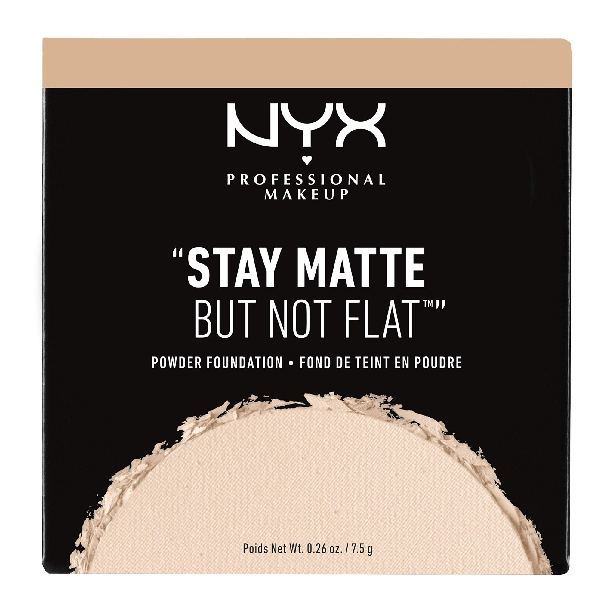 NYX PROFESSIONAL MAKEUP Stay Matte But Not Flat Powder Foundation - 7.5 gNYX PROFESSIONAL MAKEUP800897808082FoundationFoundation