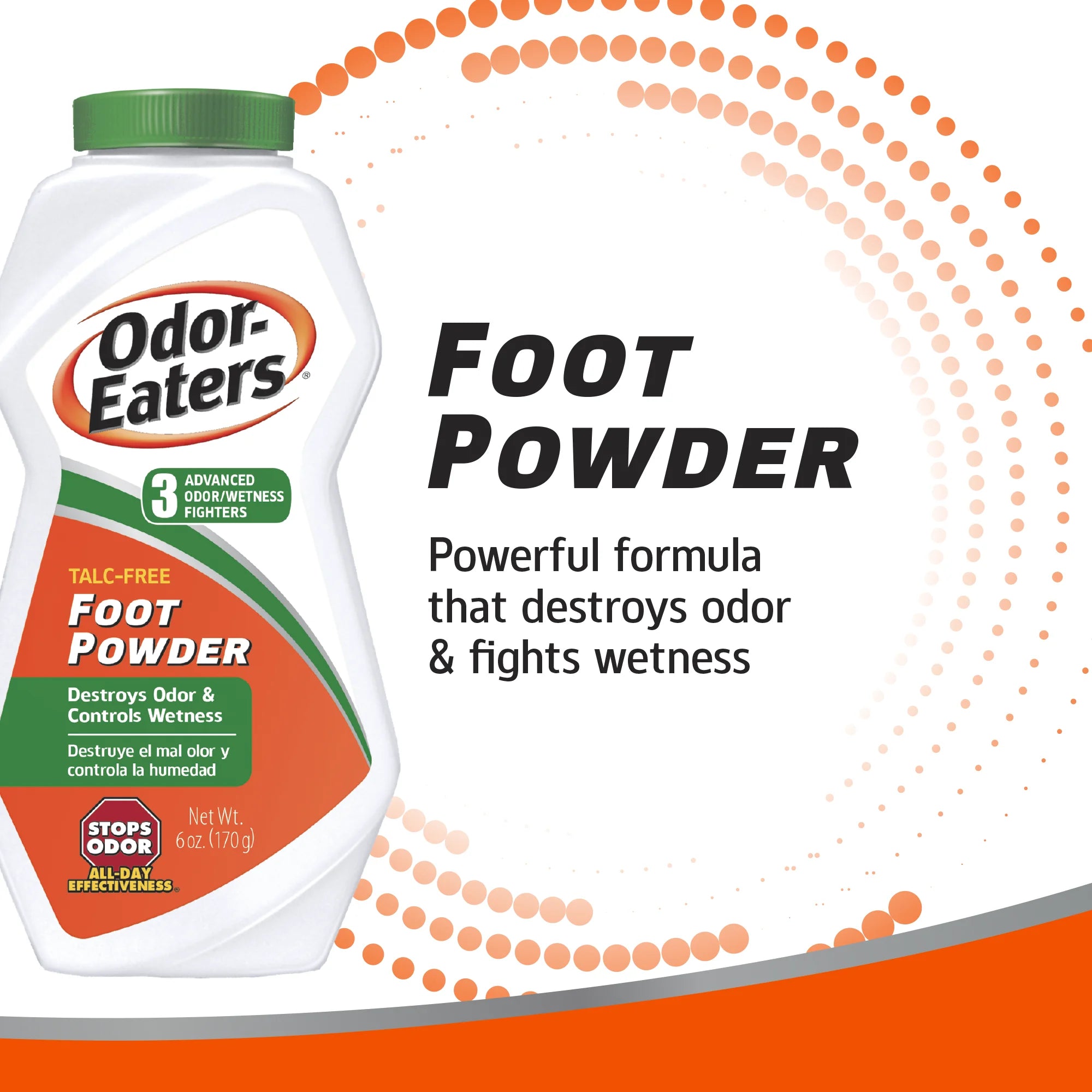 Odor - Eaters 3 advanced odor fighter Foot Powder, Destroys odor and controls wetness - 170 gOdor - EatersB007V7O9PMFoot care PowderFoot care Powder