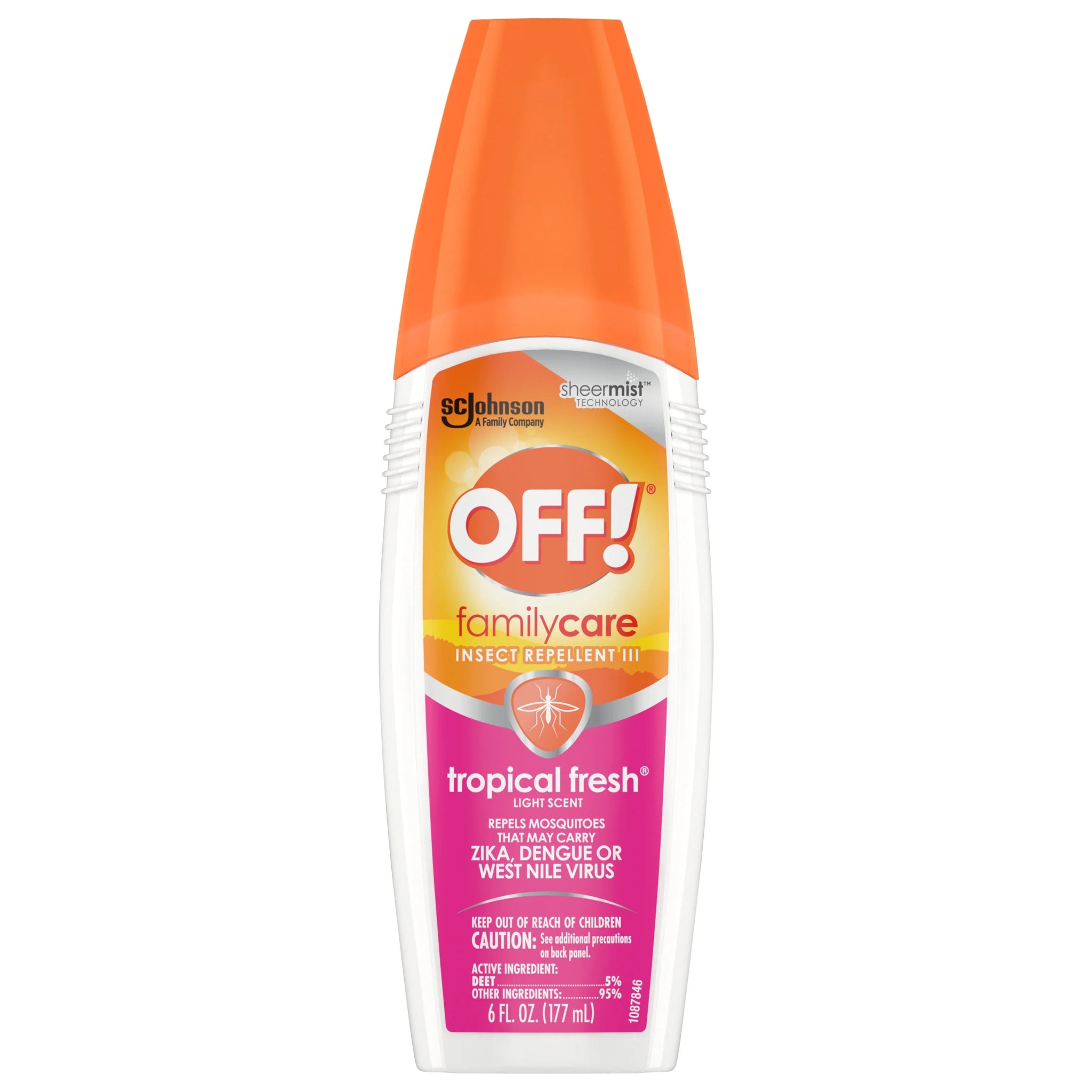 OFF! FamilyCare Insect Repellent III, Tropical Fresh, Non - Greasy Bug Spray - 177 gOFF!Insect RepellentInsect Repellent