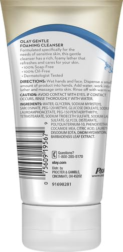 Olay Cleanse Gentle Foaming Cleanser for Sensitive Skin - 150 mlOlay075609195679CleanserCleanser