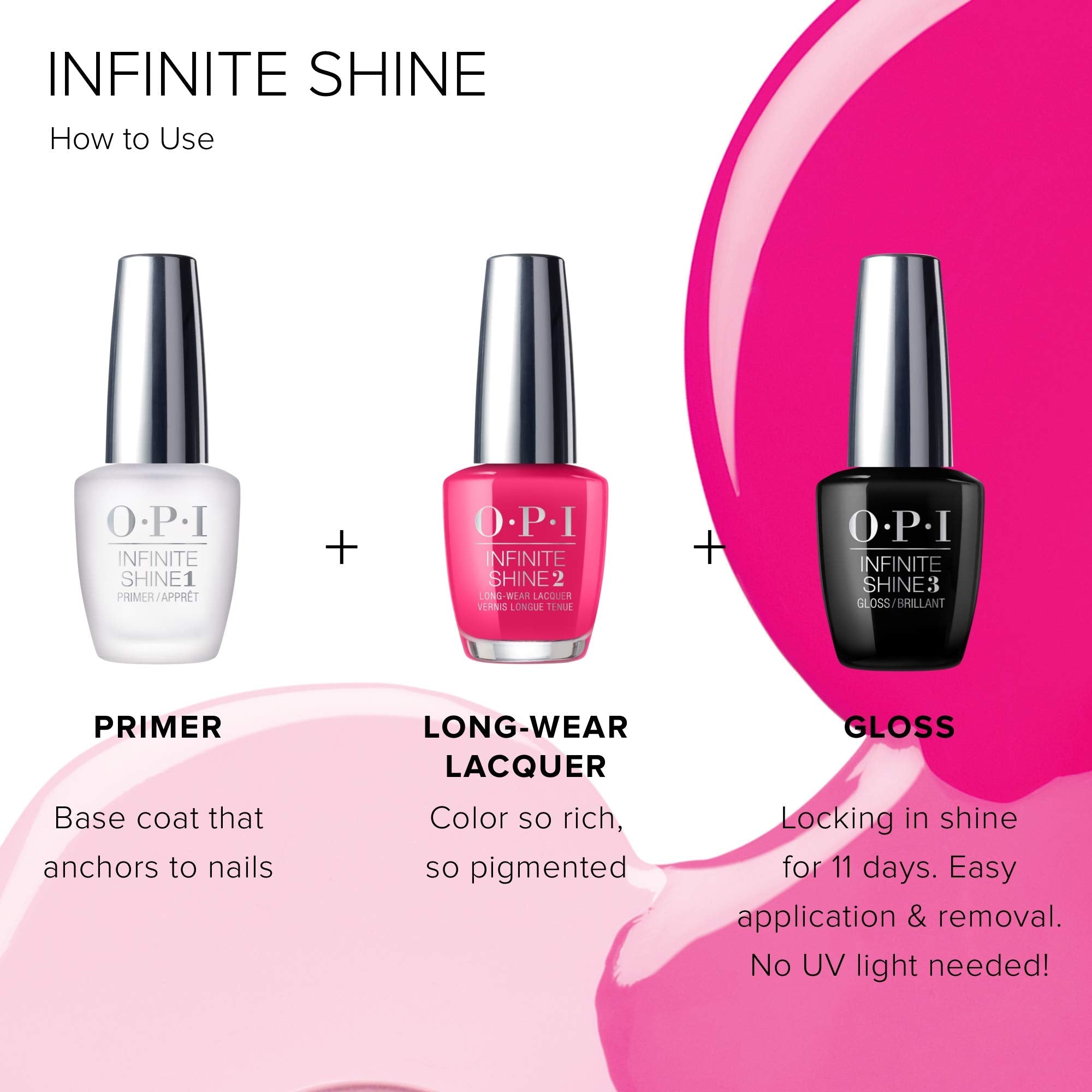 OPI Infinite Shine 2 Long Wear Lacquer, (Pink) on Canvas, Light Pink Long - Lasting Nail Polish,0.5 fl oz.DealzlotB002714QFA