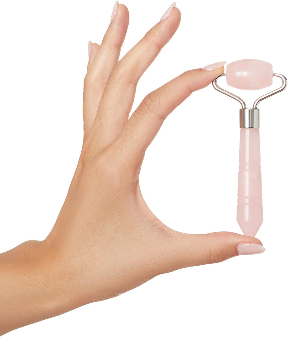 Plum Beauty Mini Rose Quartz Facial Roller, Skin Care Face Roller Reduces Under - Eye Puffiness and Dark CirclesPlum Beauty843445029751Facial RollersFacial Rollers